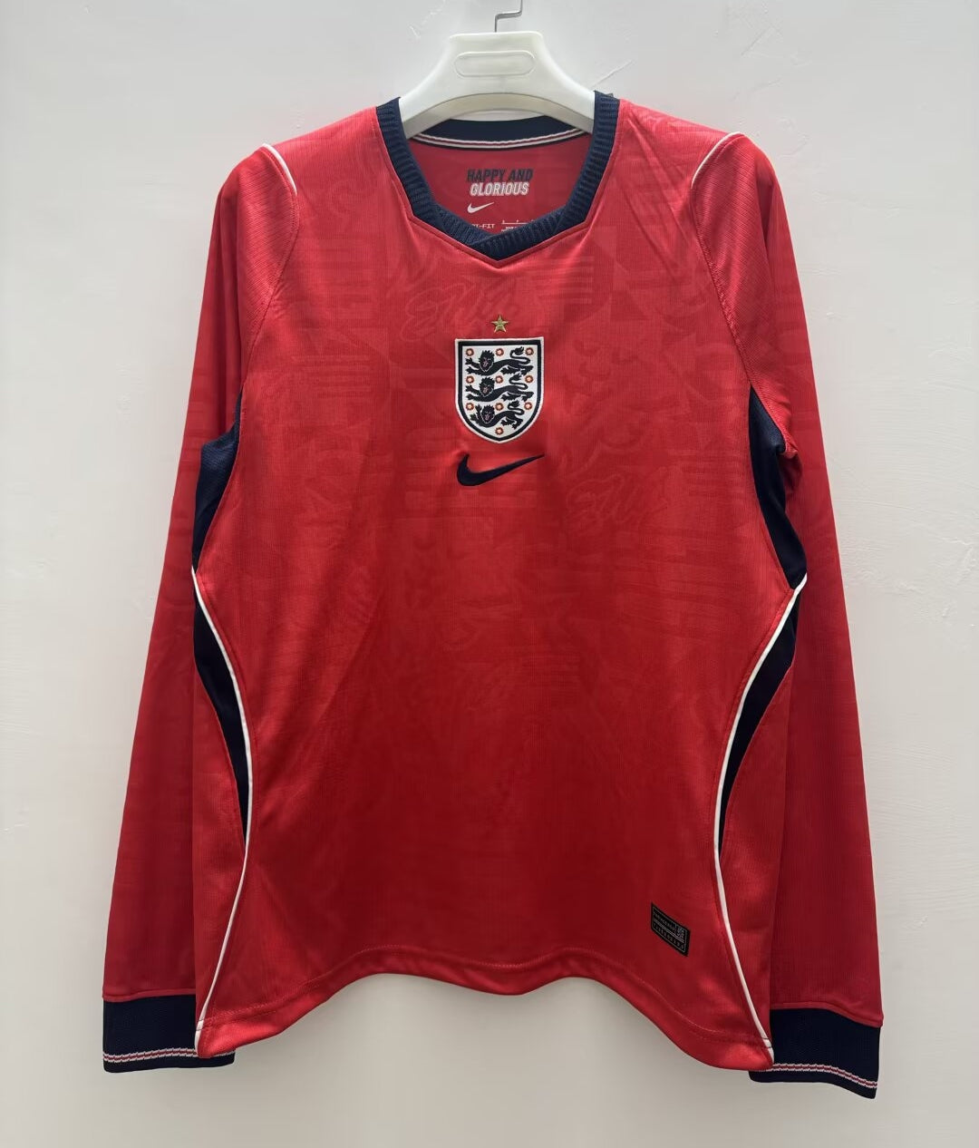 2026 World Cup England Away Long Sleeve Jersey front