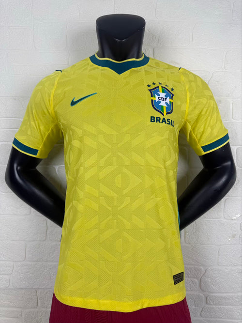 2026 World Cup Brazil Home Jersey Back