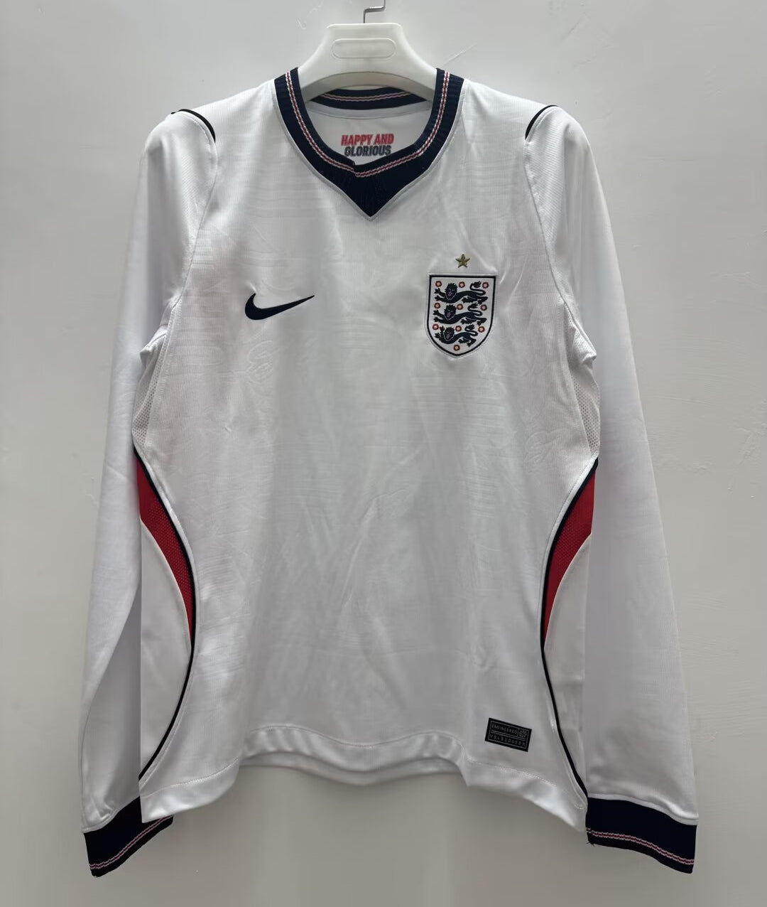 2026 World Cup England Home Long Sleeve Jersey front