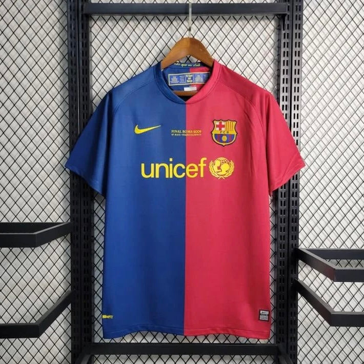 Retro 08/09 Barcelona Home Soccer Jersey