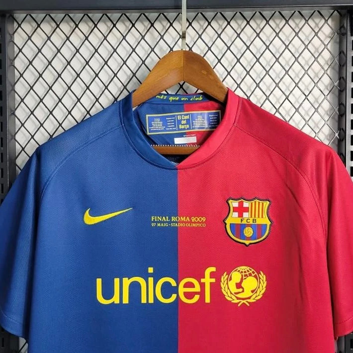 Retro 08/09 Barcelona Home Soccer Jersey