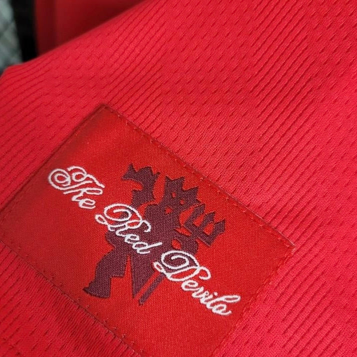Retro Long Sleeve 07/08 Manchester United Home Jersey
