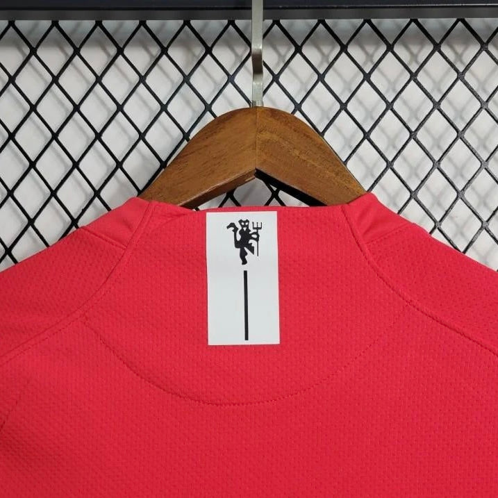 Retro Long Sleeve 07/08 Manchester United Home Jersey