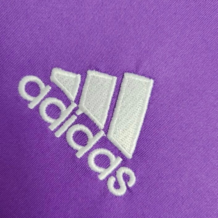 Retro Long Sleeve 17/18 Real Madrid Away Purple Jersey