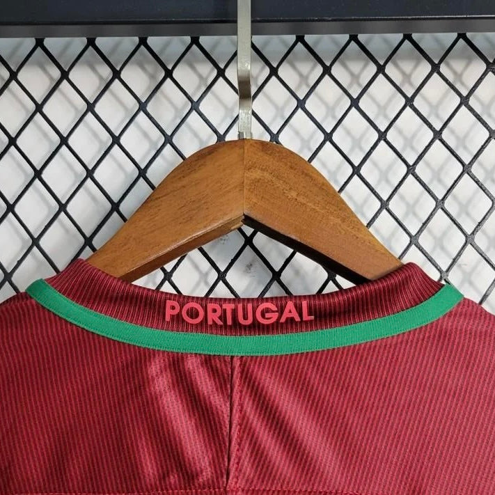 Retro 2016 Portugal Home Long Sleeve Jersey
