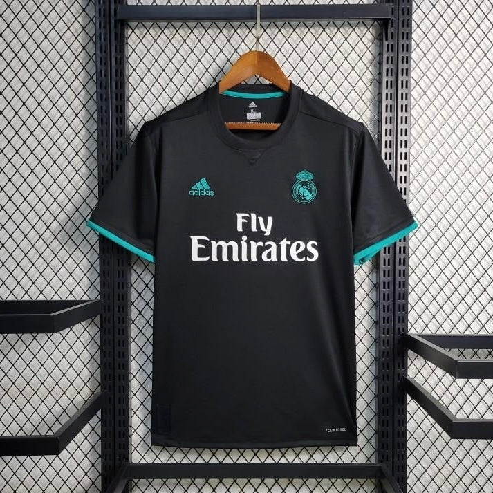 Retro 17/18 Real Madrid Away Black Jersey