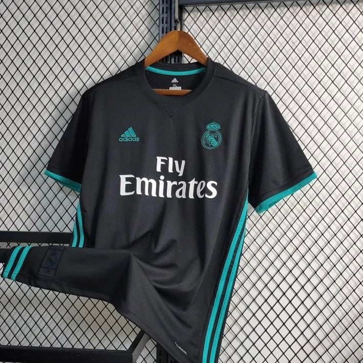 Retro 17/18 Real Madrid Away Black Jersey