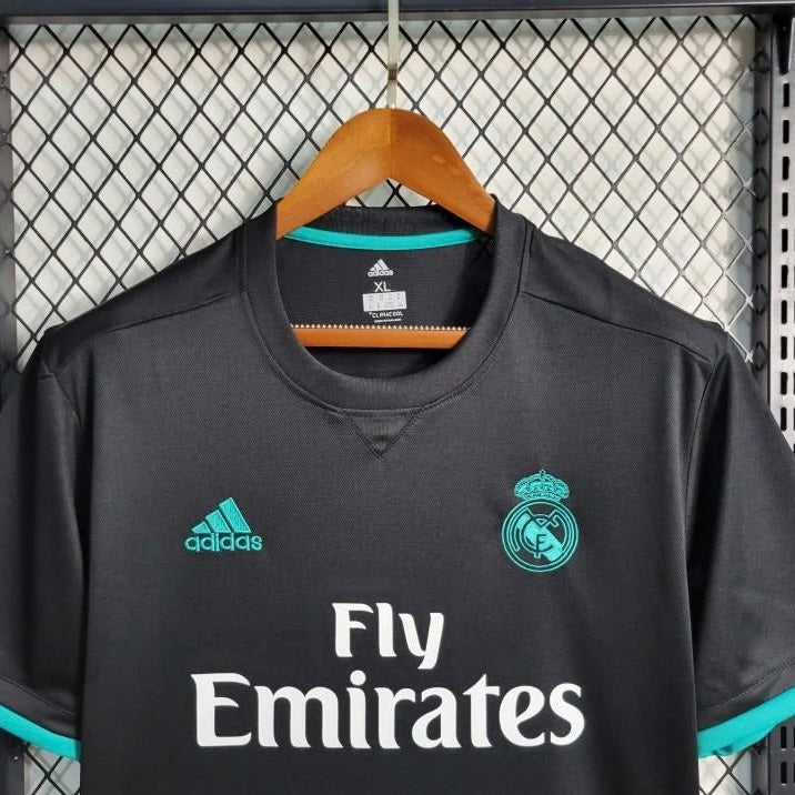 Retro 17/18 Real Madrid Away Black Jersey
