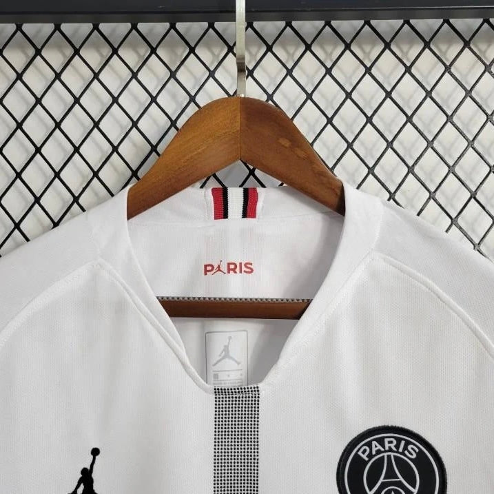 Retro Long Sleeve 18/19 PSG White Jersey