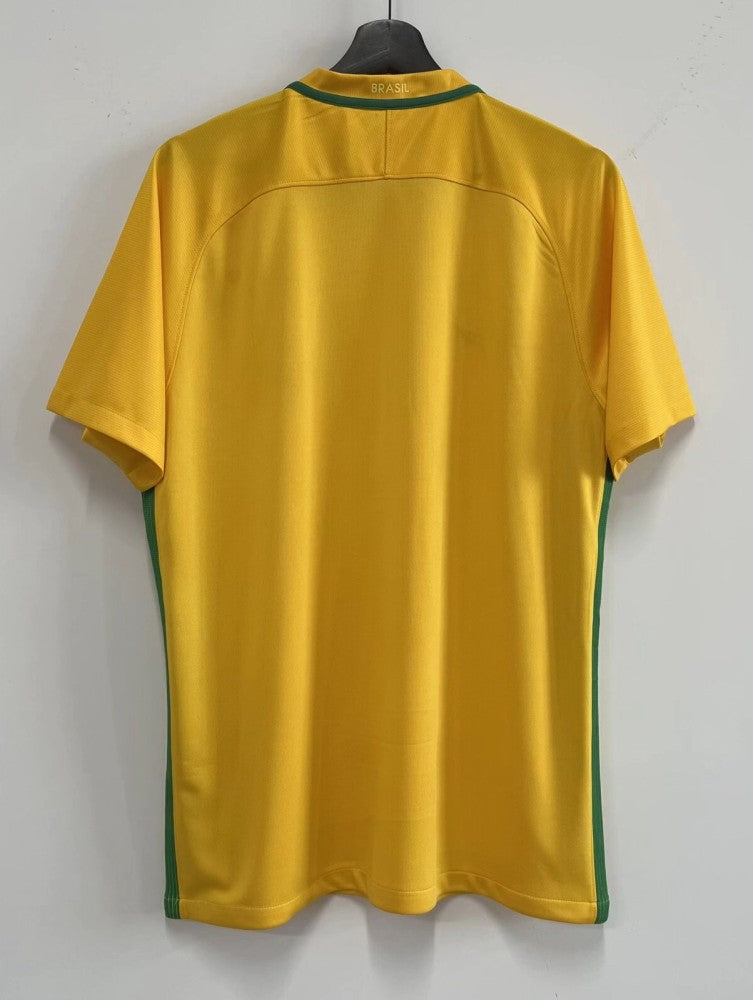 Retro 2016 Brazil Home Soccer Jersey