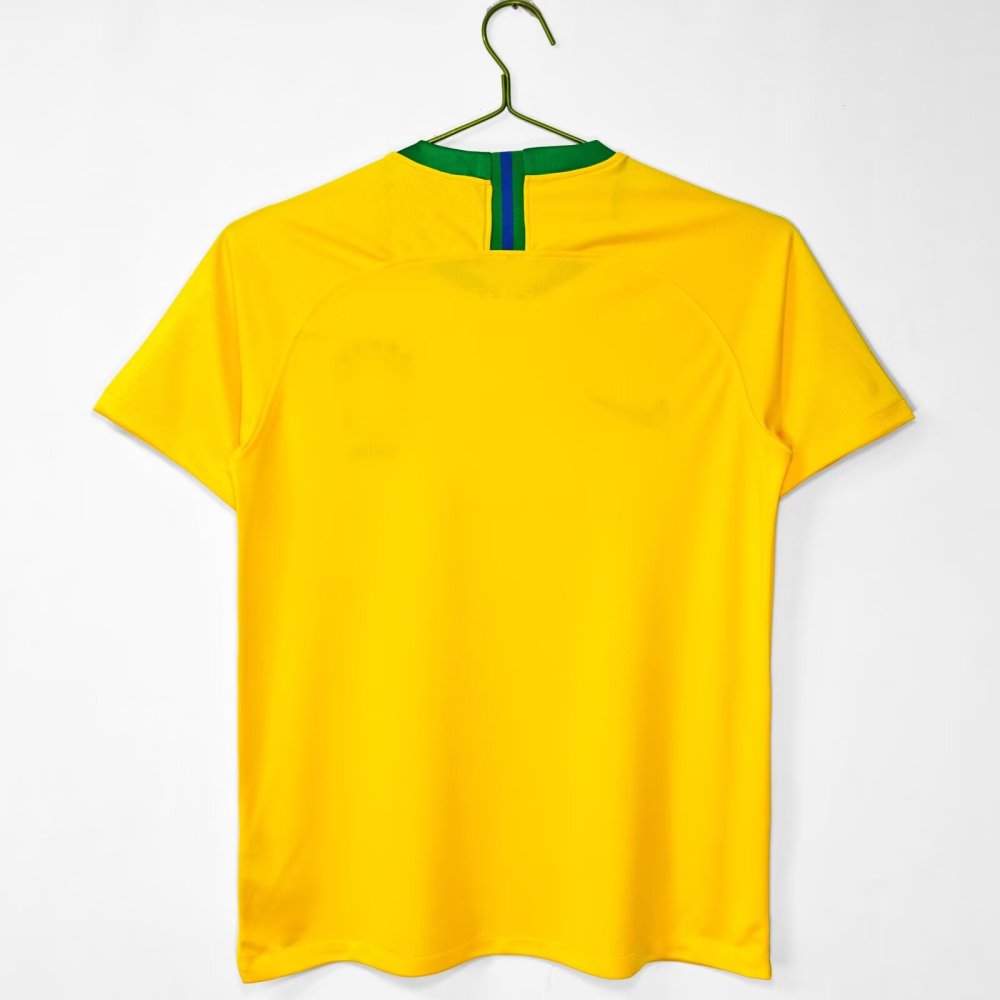 Retro 2018 Brazil Home Soccer Jersey