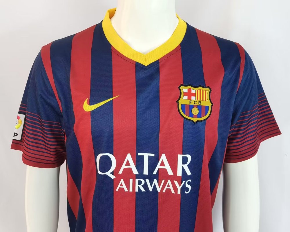 Retro 13/14 Barcelona Home Soccer Jersey