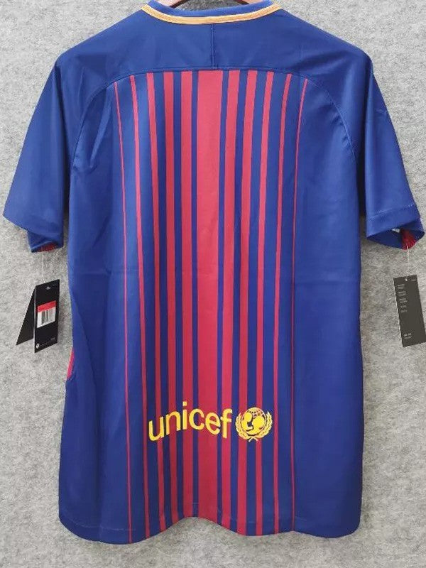 Retro 17/18 Barcelona Home Soccer Jersey