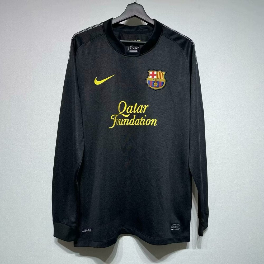 Retro 11/12 Barcelona Away Long Sleeve Soccer Jersey