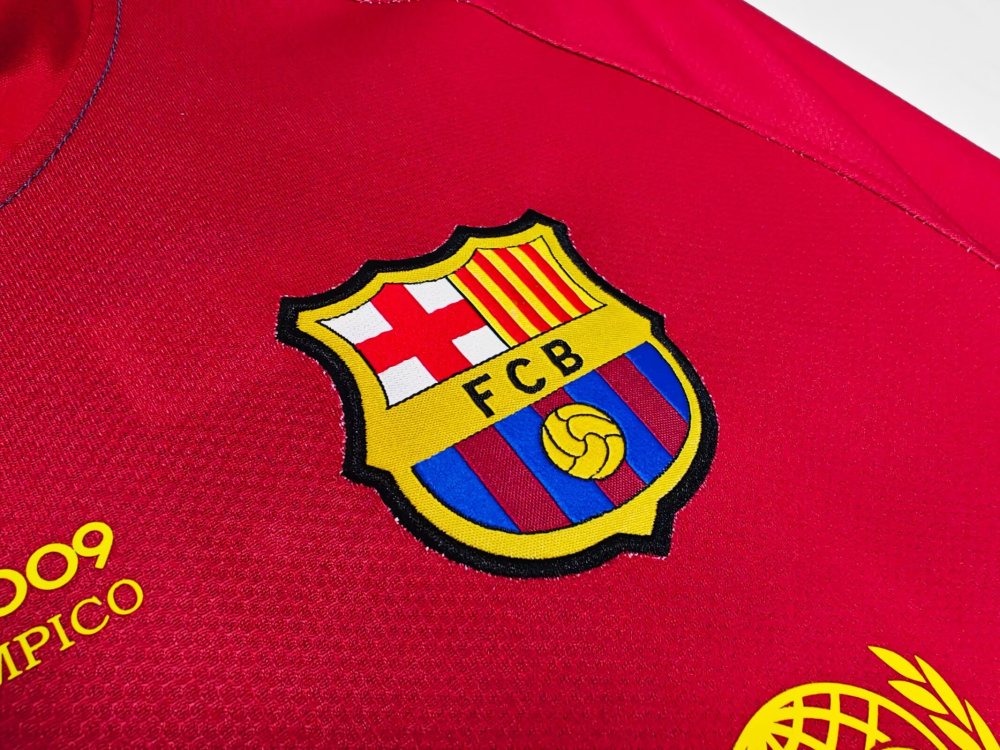 Retro 08/09 Barcelona Home Long Sleeve Soccer Jersey