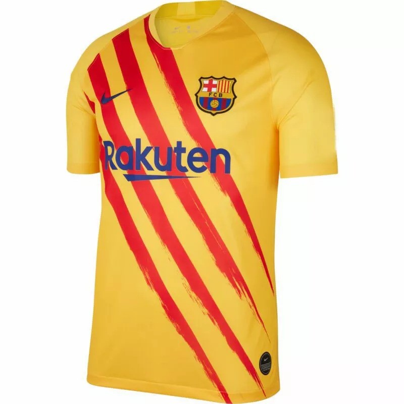 19/20 Barcelona Yellow Fans Soccer Jersey