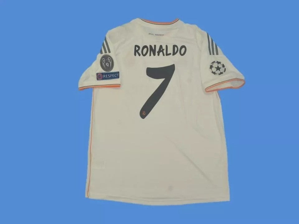 Retro 13/14 Real Madrid Home Soccer Jersey