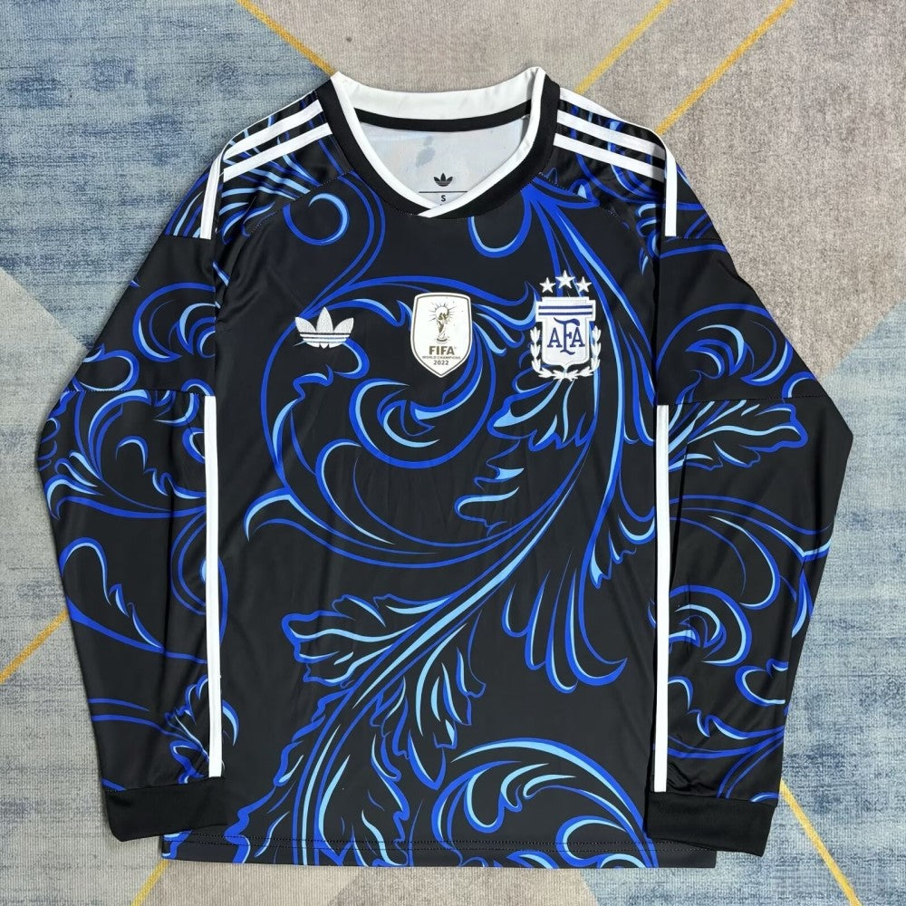 2026 World Cup Argentina Away Long Sleeve Fans Soccer Jersey