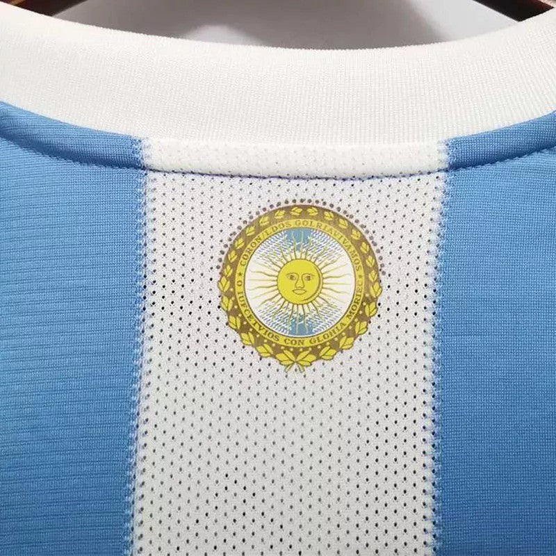 Retro 2010 Argentina Home Soccer Jersey