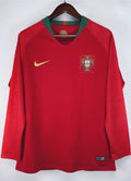 Retro 2006 Portugal Home Long Sleeve Soccer Jersey