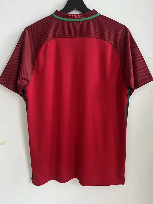 Retro 2016 Portugal Home Soccer Jersey