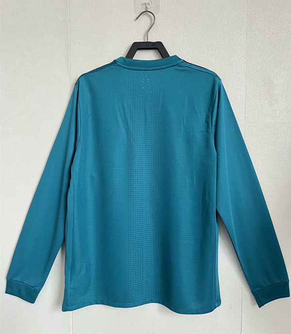 Retro 17/18 Real Madrid Third Long Sleeve Soccer Jersey