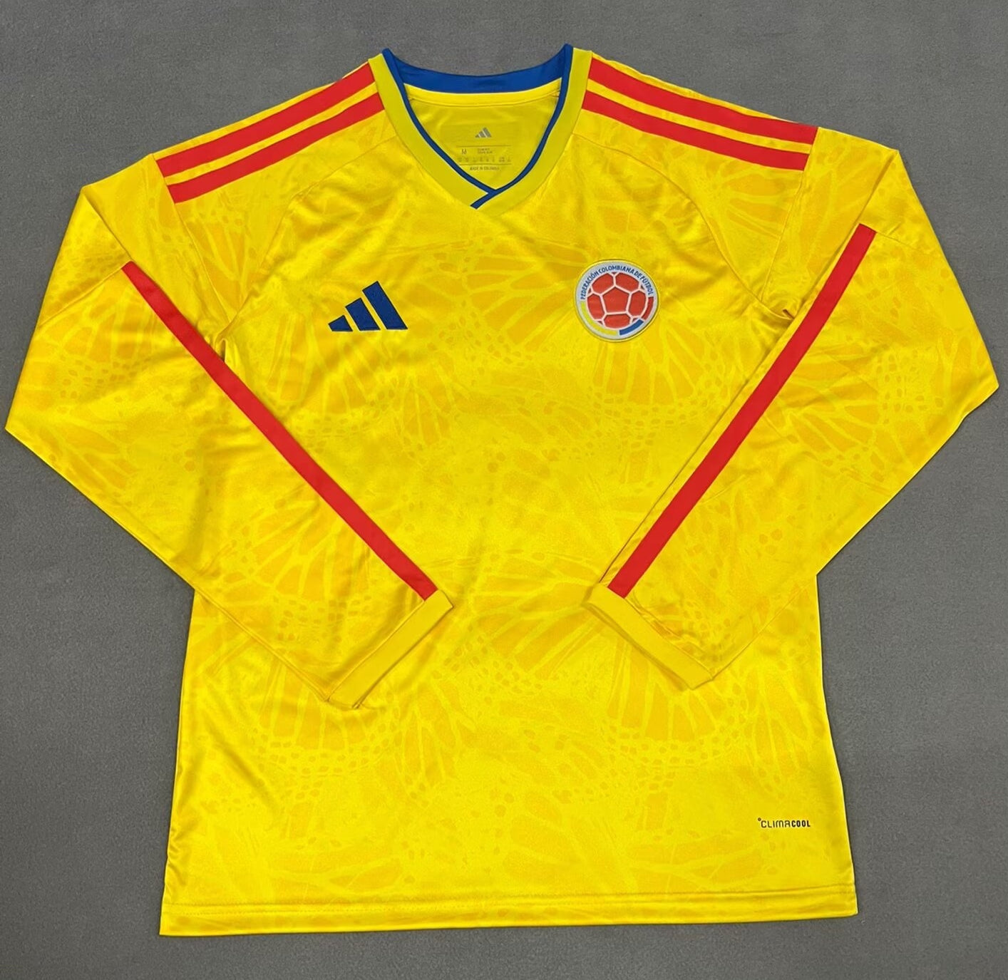 2026 World Cup Colombia Home Long Sleeve Jersey front